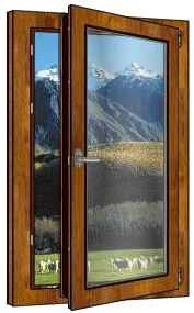 EuroLine GoldenLine Tilt and Turn Window, turned