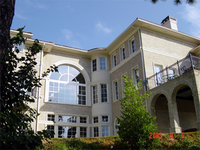 Heinzmann German big rounded window in an office building