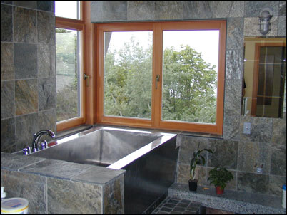 HH Windows and Doors, bathroom tilt and turn window