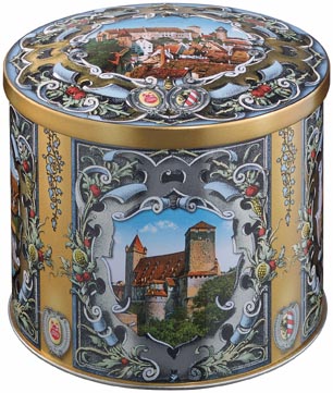 Lebkuchen Schmidt German Gingerbread Giant Elisen cookie tin