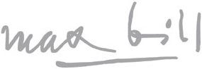 Max Bill signature