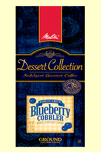 Melitta Blueberry Cobbler 9oz ground coffee pack