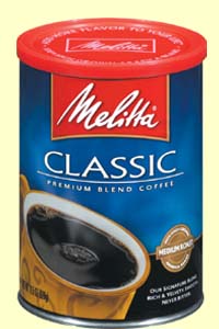 Melitta Classic Premium Blend 23oz can of ground coffee