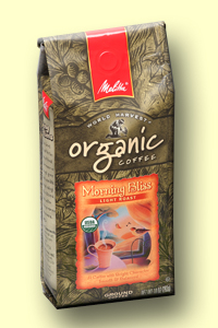 Melitta Organinc Morning Bliss 10oz bag of light roast coffee