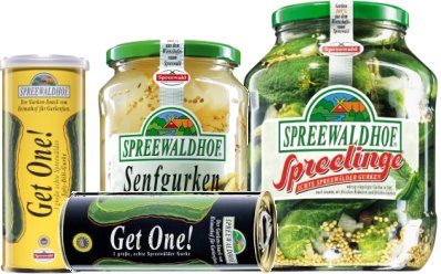 Collection of Spreewaldhof German pickles