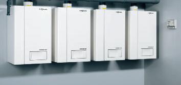 Viessmann Vitodens 200 gas heater multiple boiler installation