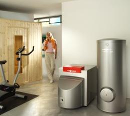 Viessmann Vitola 200 oil heater basement installation